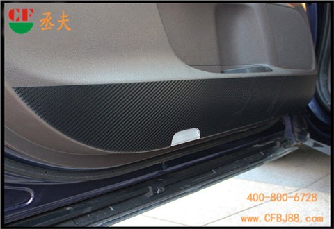 汽车防踢门板皮革背胶