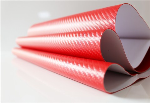 pvc网格底碳纤维皮革背胶