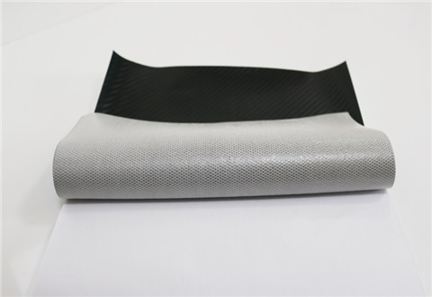 pvc网格底碳纤维皮革背胶