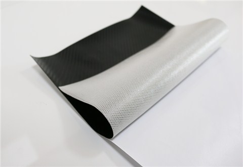 pvc网格底碳纤维皮革背胶