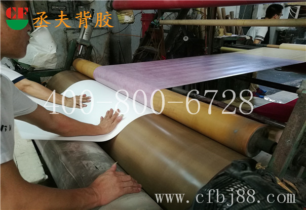 无纺底绒布背胶贴合白卡纸