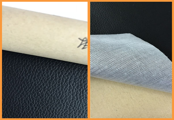 背胶皮革 