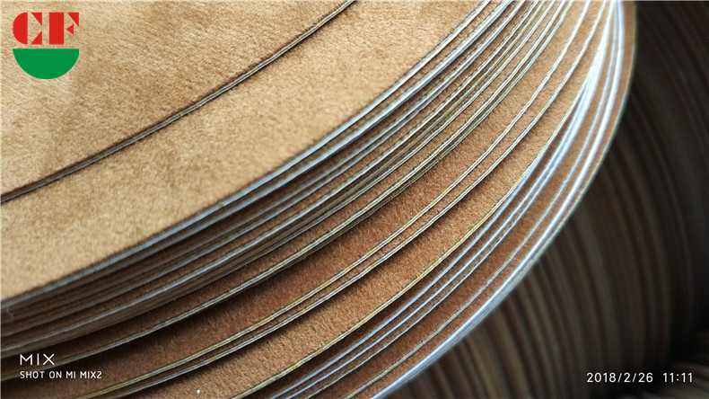 丞夫背胶咖啡色背胶绒布贴合冲型 (2)