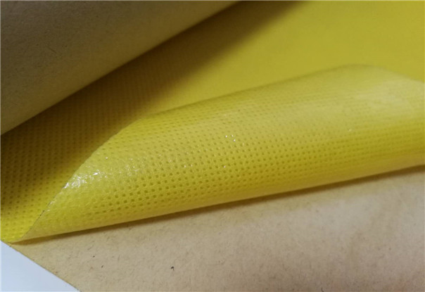 背胶黄色无纺布